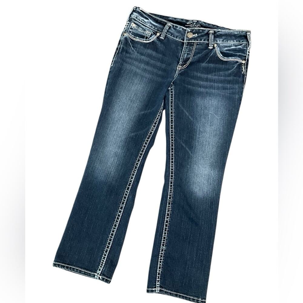 Silver Jeans Women's Suki Capri Jeans Blue Size 29 EUC